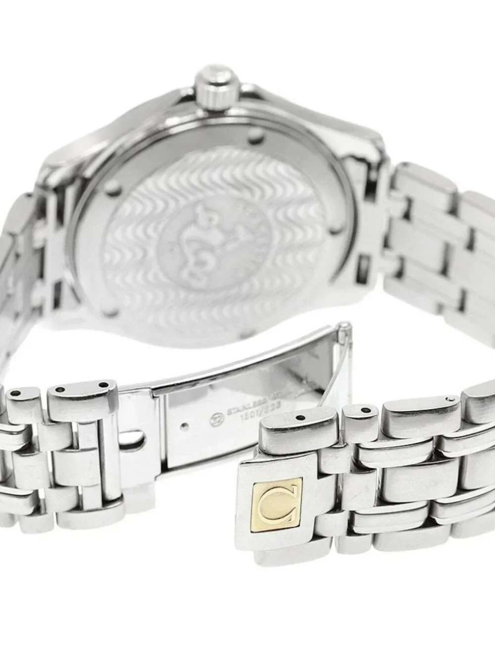 OMEGA Seamaster120 2511.81 Date Navy Dial Quartz Men's Watch_972103